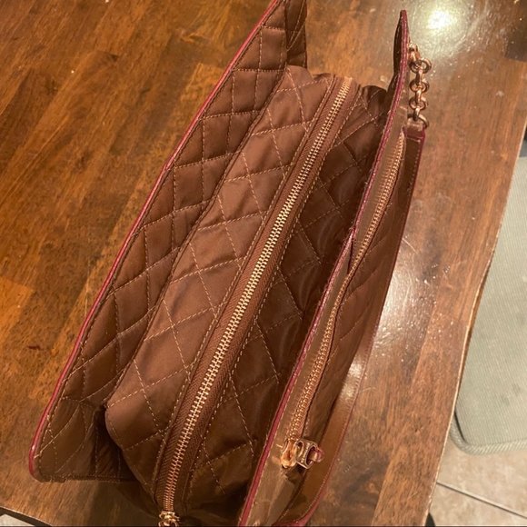 MZ Wallace Clementine Mahogany Bedford Quilted EUC - Picture 7 of 16